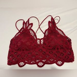 Red bralette